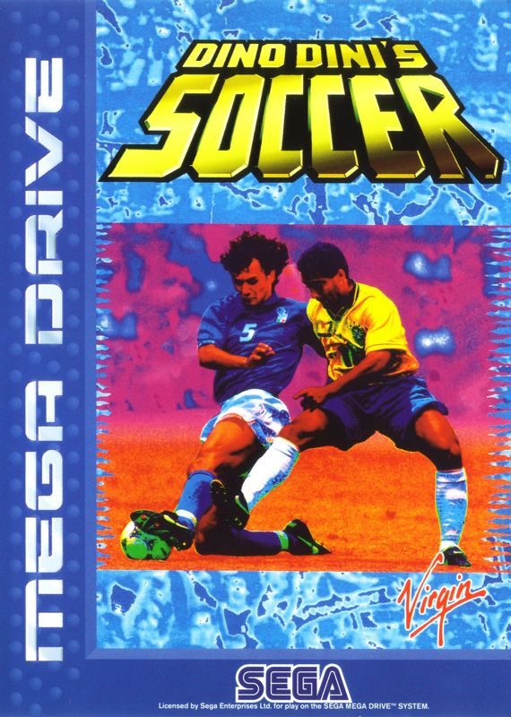 Dino Dini's Soccer box art for Sega Mega Drive